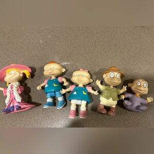 1990s RUGRATS Set of 5 Kids Action Figures